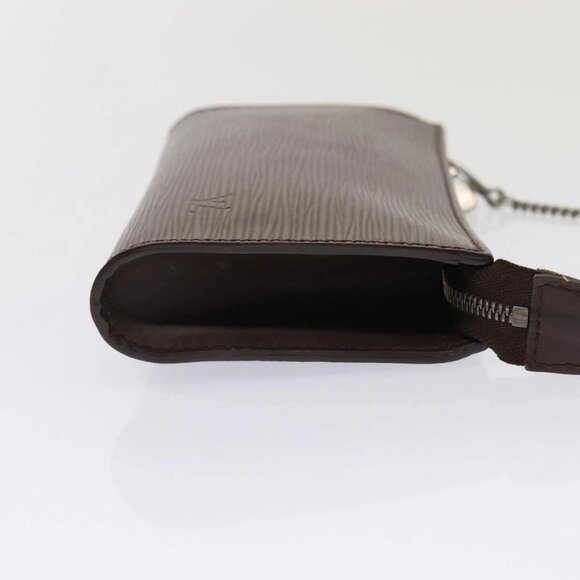 LOUIS VUITTON Epi Bucket PM Pouch Pouch Mocha LV Auth 83164 - Picture 6 of 16